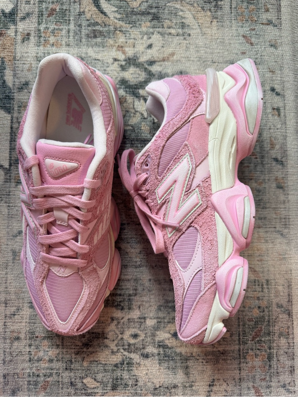 ASOS New Balance Women's Overdye Pink 9060 Sneakers 9.5